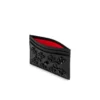Kios – Tarjetero – Piel de becerro granulada y tachuelas Loubinthesky – Negro