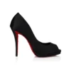 Lady Z Suola Strass – Zapatos de tacón de 120 mm – Satén crepé – Negro – Mujer Lady Z Suola Strass – Zapatos de tacón de 120 mm – Satén crepé – Negro – Mujer