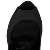 Lady Z Suola Strass – Zapatos de tacón de 120 mm – Satén crepé – Negro – Mujer Lady Z Suola Strass – Zapatos de tacón de 120 mm – Satén crepé – Negro – Mujer