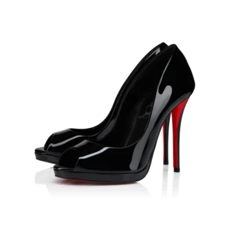 Lady Z – Zapatos de tacón de 120 mm – Piel de becerro charol – Negro – Mujer