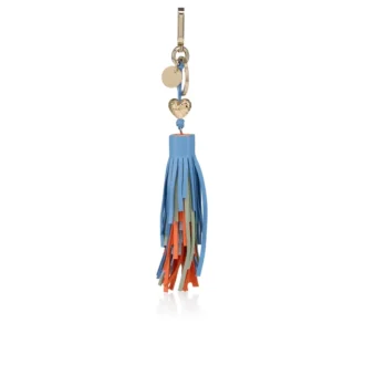 Llavero – Llavero – Piel de cordero napa – Multicolor