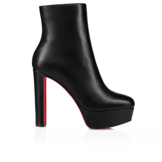 Loo Booty – Botas de 100 mm – Piel de becerro – Negro – Mujer