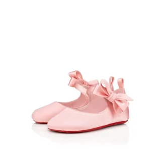 Lou Babe – Bailarinas – Crepé de satén – Rosado – Bebé