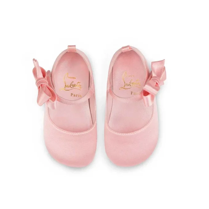 Lou Babe – Bailarinas – Crepé de satén – Rosado – Bebé