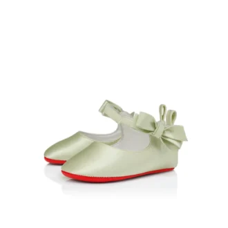 Lou Babe – Bailarinas – Crepé satinado – Pastel Manuka – Bebé