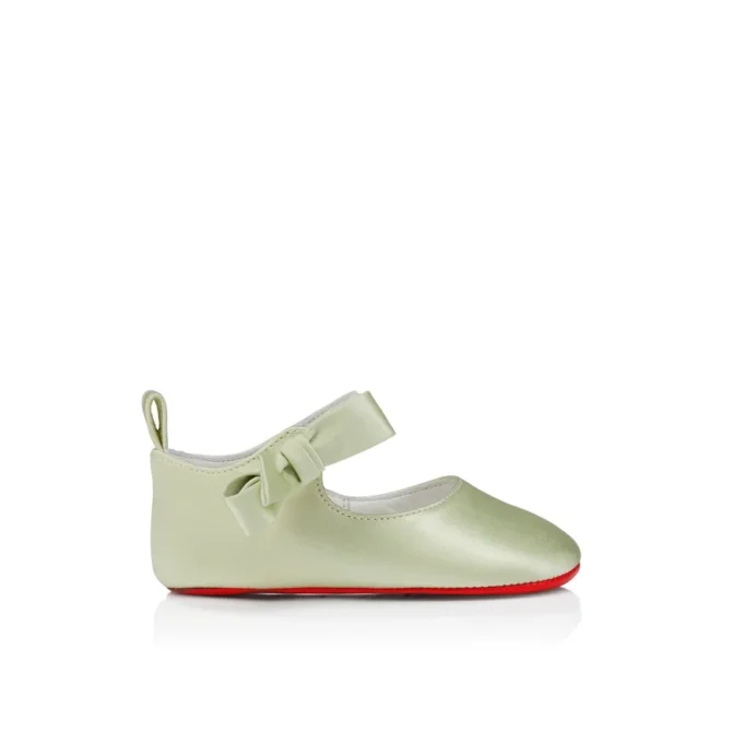 Lou Babe – Bailarinas – Crepé satinado – Pastel Manuka – Bebé