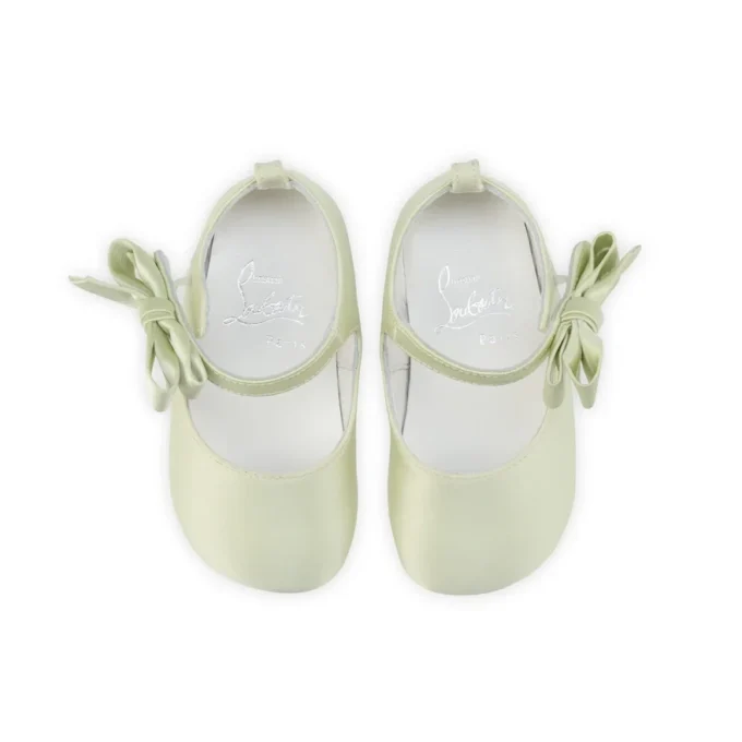 Lou Babe – Bailarinas – Crepé satinado – Pastel Manuka – Bebé