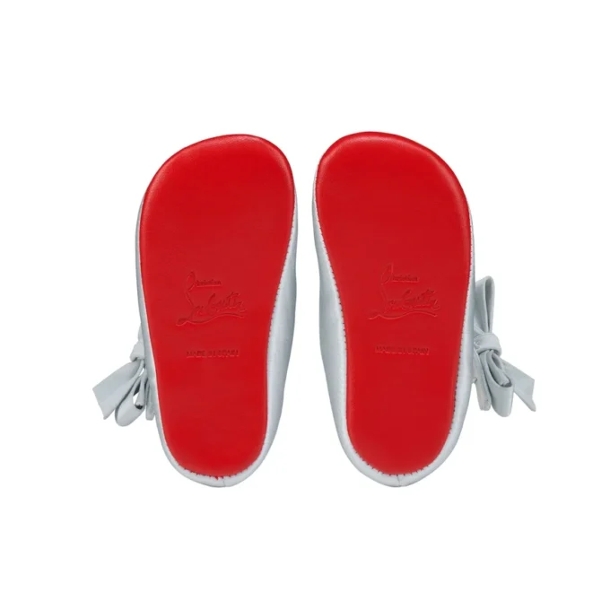 Lou Babe – Bailarinas – Satén crepé – Azul pastel – Bebé Lou Babe – Bailarinas – Satén crepé – Azul pastel – Bebé