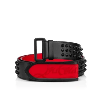 Loubi – Cinturón – Piel de becerro y tachuelas – Negro