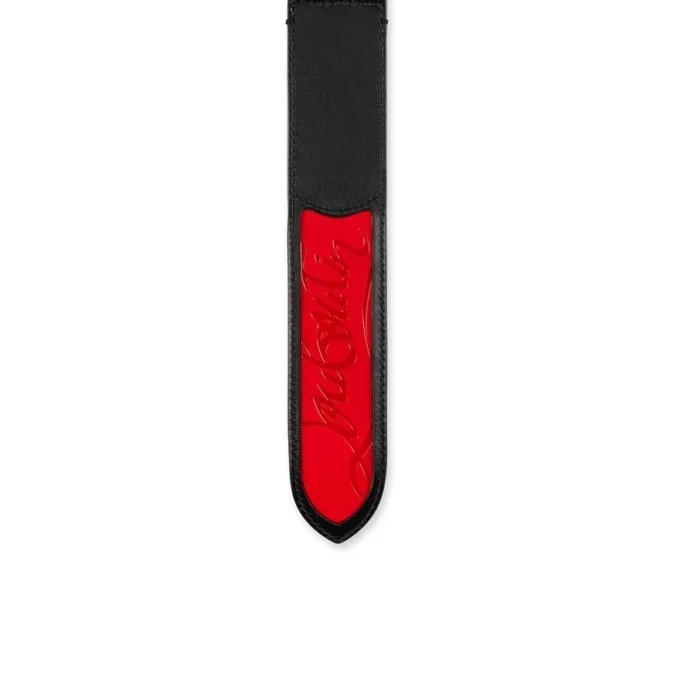 Loubi – Cinturón – Piel de becerro y tachuelas – Negro