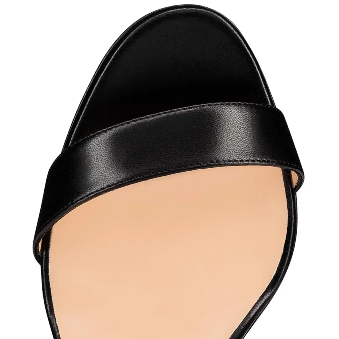 Loubi Queen – Sandalias de tiras de 100 mm – Piel napa – Negro – Mujer Loubi Queen – Sandalias de tiras de 100 mm – Piel napa – Negro – Mujer