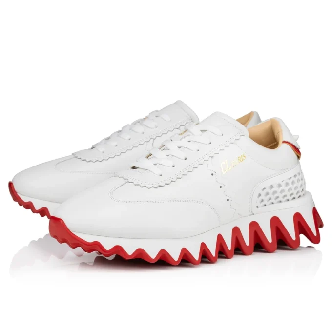 Loubishark – Zapatillas – Piel de becerro, neopreno y goma – Blanco – Hombre Loubishark – Zapatillas – Piel de becerro, neopreno y goma – Blanco – Hombre