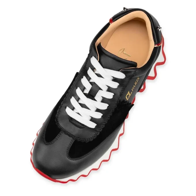 Loubishark – Zapatillas – Piel de becerro y ante de becerro – Negro – Mujer