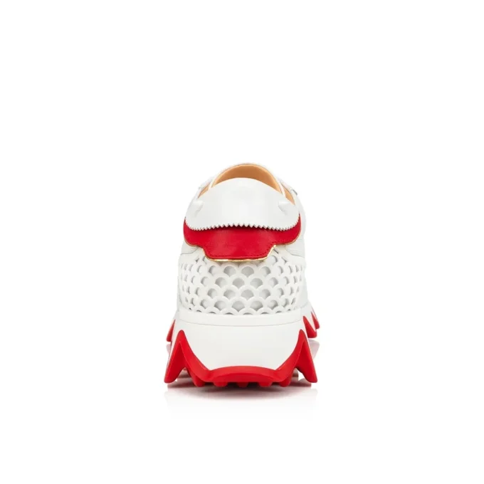 Loubishark – Zapatillas – Piel de becerro y neopreno – Bianco – Mujer