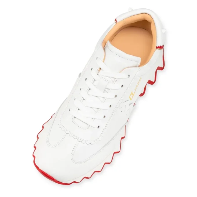 Loubishark – Zapatillas – Piel de becerro y neopreno – Bianco – Mujer