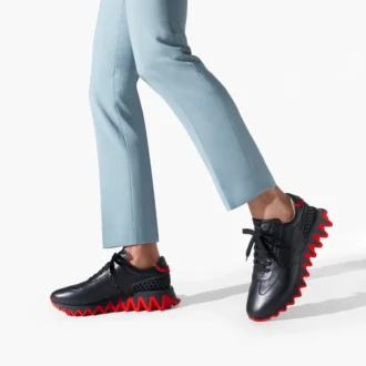 Loubishark – Zapatillas – Piel de becerro y neopreno – Negro – Hombre Loubishark – Zapatillas – Piel de becerro y neopreno – Negro – Hombre