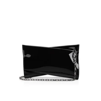 Loubitwist – Bolso de mano – Charol – Negro