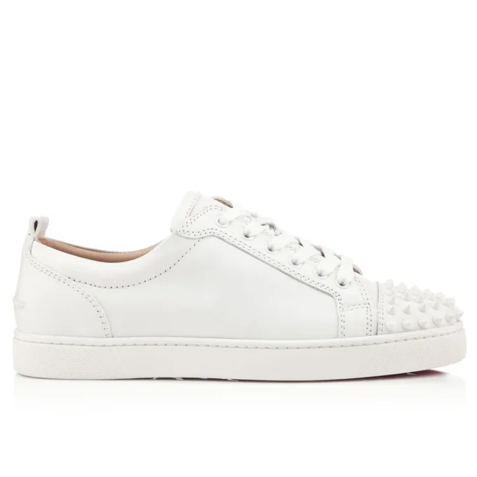 Louis Junior Spikes – Zapatillas – Piel de becerro y tachuelas – Blanco – Hombre Louis Junior Spikes – Zapatillas – Piel de becerro y tachuelas – Blanco – Hombre