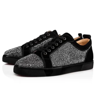 Louis Junior Strass – Zapatillas – Ante de becerro y strass – Negro – Hombre