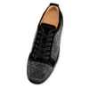 Louis Junior Strass – Zapatillas – Ante de becerro y strass – Negro – Hombre Louis Junior Strass – Zapatillas – Ante de becerro y strass – Negro – Hombre