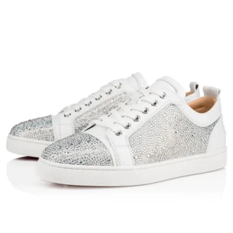 Louis Junior Strass – Zapatillas de caña baja – Ante y strass – Plata – Hombre Louis Junior Strass – Zapatillas de caña baja – Ante y strass – Plata – Hombre