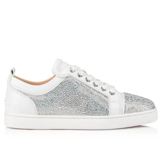 Louis Junior Strass – Zapatillas de caña baja – Ante y strass – Plata – Hombre Louis Junior Strass – Zapatillas de caña baja – Ante y strass – Plata – Hombre