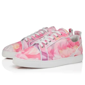 Louis Junior – Zapatillas – Tejido chino con estampado de peonías – Multicolor – Hombre