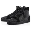 Louis Strass – Zapatillas – Ante de becerro y strass – Negro – Hombre