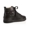 Louis – Zapatillas de caña alta – Piel de becerro y tachuelas – Negro – Hombre