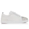 Louise Junior Perla – Zapatillas – Crepé satinado, piel de becerro y perlas – Blanco – Mujer Louise Junior Perla – Zapatillas – Crepé satinado, piel de becerro y perlas – Blanco – Mujer
