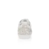 Louiseperla – Zapatillas – Satén crepé, piel de becerro, strass y perlas – Blanco – Mujer