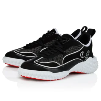 Mara – Zapatillas – Ante de ternero, piel de napa de cordero y malla – Negro – Mujer Mara – Zapatillas – Ante de ternero, piel de napa de cordero y malla – Negro – Mujer