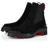 Marchacroche Dune – Botas bajas – Piel de becerro invertida – Negro – Hombre