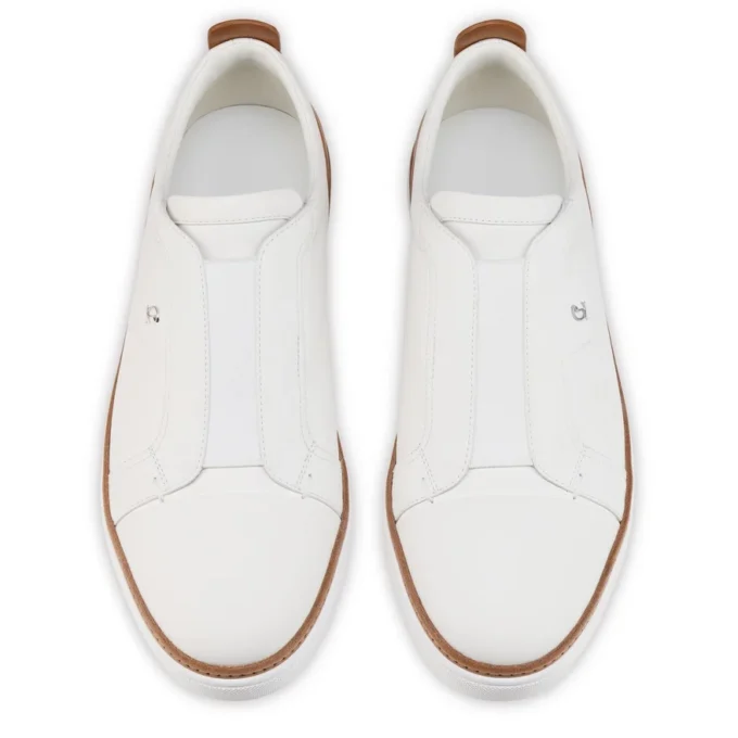 Marcontonio – Zapatillas – Piel de becerro – Blanco – Hombre Marcontonio – Zapatillas – Piel de becerro – Blanco – Hombre