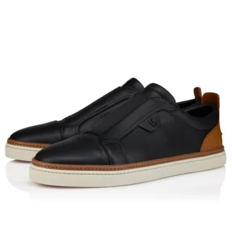 Marcontonio – Zapatillas – Piel de becerro – Negro – Hombre