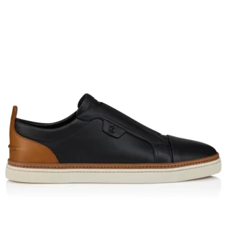 Marcontonio – Zapatillas – Piel de becerro – Negro – Hombre