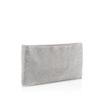 Maykimay – Bolso de mano – Malla y strass – Plata