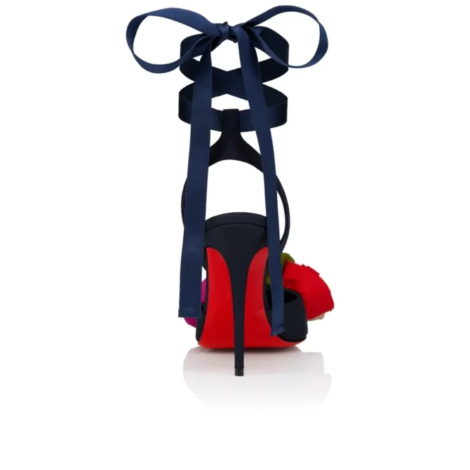 Mere Lachaise Lace up – Zapatos de tacón con tiras de 100 mm – Tafetán de seda y satén de crepé – Last Night – Mujer Mere Lachaise Lace up – Zapatos de tacón con tiras de 100 mm – Tafetán de seda y satén de crepé – Last Night – Mujer