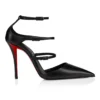 Milena – Zapatos de tacón con tiras de 100 mm – Piel de cabrito – Negro – Mujer Milena – Zapatos de tacón con tiras de 100 mm – Piel de cabrito – Negro – Mujer
