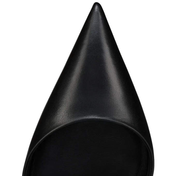 Milena – Zapatos de tacón con tiras de 100 mm – Piel de cabrito – Negro – Mujer Milena – Zapatos de tacón con tiras de 100 mm – Piel de cabrito – Negro – Mujer