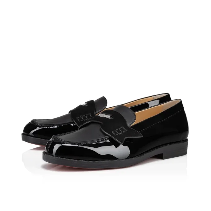 Mini Penny – Mocasines – Piel de becerro charol y gamuza – Negro – Niños