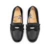 Mini Penny – Mocasines – Piel de becerro charol y gamuza – Negro – Niños