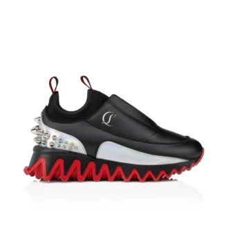 Mini Sharkyloub – Zapatillas deportivas – Piel de becerro y neopreno – Negro – Niños