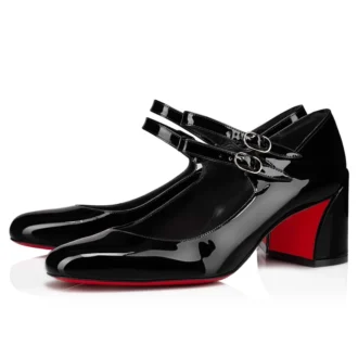 Miss Jane – Zapatos de salón Mary Jane de 55 mm – Piel de becerro charol – Negro – Mujer