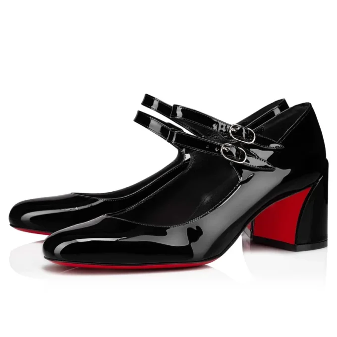 Miss Jane – Zapatos de salón Mary Jane de 55 mm – Piel de becerro charol – Negro – Mujer Miss Jane – Zapatos de salón Mary Jane de 55 mm – Piel de becerro charol – Negro – Mujer