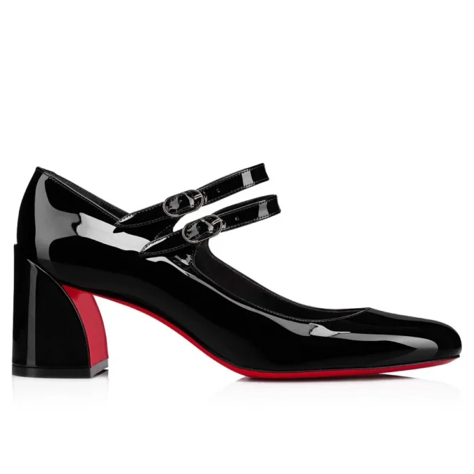 Miss Jane – Zapatos de salón Mary Jane de 55 mm – Piel de becerro charol – Negro – Mujer Miss Jane – Zapatos de salón Mary Jane de 55 mm – Piel de becerro charol – Negro – Mujer