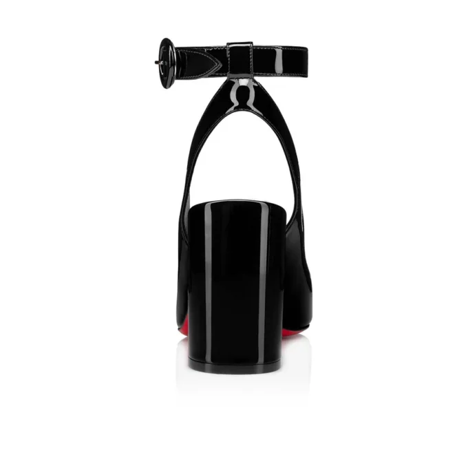 Miss Sab Sling – Zapatos de tacón de 85 mm – Piel de becerro charol – Negro Miss Sab Sling – Zapatos de tacón de 85 mm – Piel de becerro charol – Negro