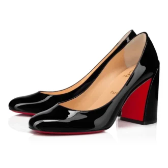 Miss Sab – Zapatos de tacón de 85 mm – Piel de becerro charol – Negro – Mujer