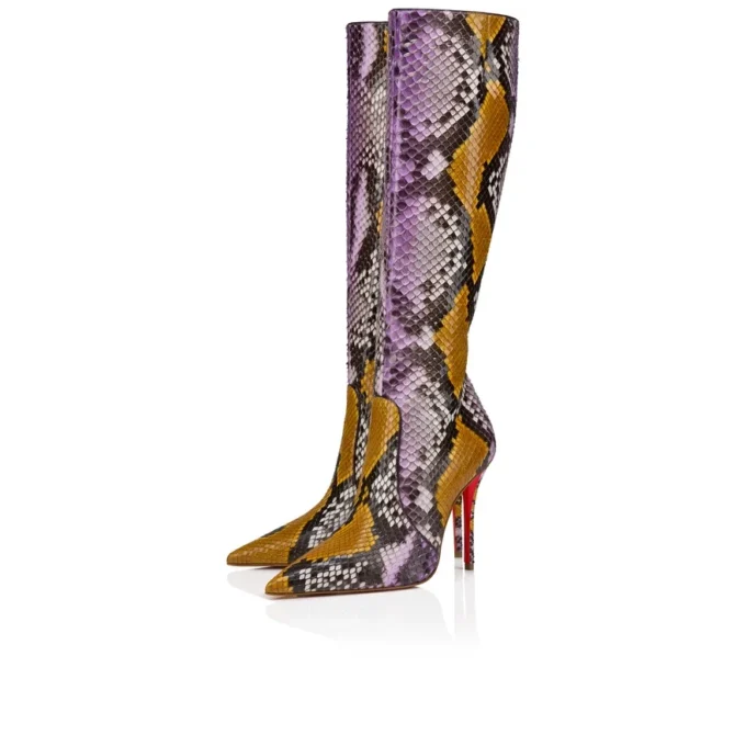 Miss Z Botta – Botas de 100 mm – Piel de pitón degradada – Amarillo Rhapsody – Mujer Miss Z Botta – Botas de 100 mm – Piel de pitón degradada – Amarillo Rhapsody – Mujer