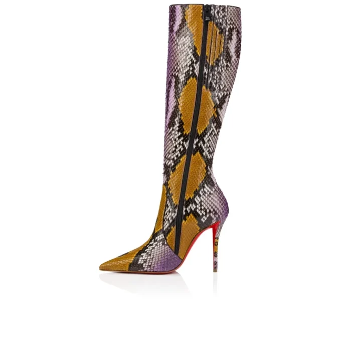 Miss Z Botta – Botas de 100 mm – Piel de pitón degradada – Amarillo Rhapsody – Mujer Miss Z Botta – Botas de 100 mm – Piel de pitón degradada – Amarillo Rhapsody – Mujer